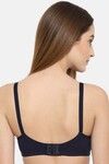 Floret Padded Non-Wired Full Coverage T-Shirt Bra - Navy Blue — thumbnail 2